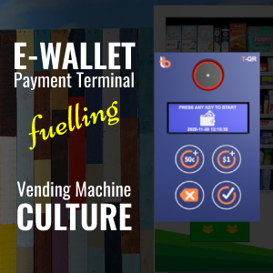 E-Wallet Payment Terminal Fuelling Vending Machine Culture | transpire QR
