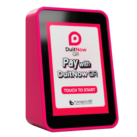 transpire QR DuitNow QR Series Cashless / Payment terminal for coin operated self service laundromat