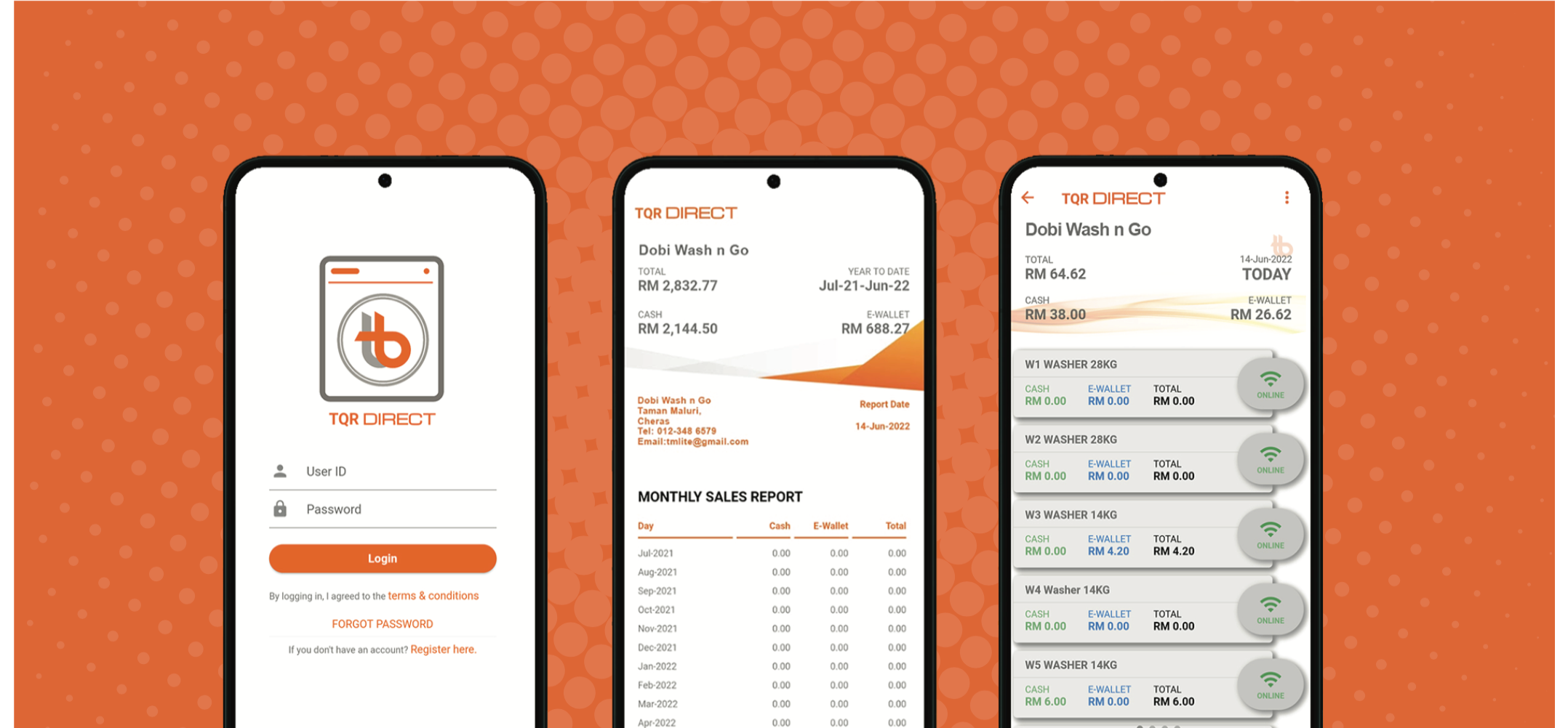 transpire QR - TQR DIRECT App
