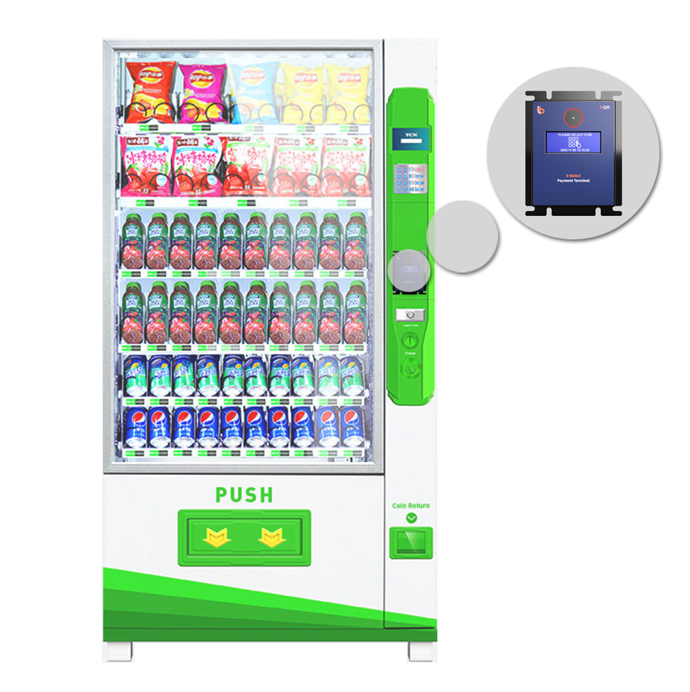transpire QR MDB-102 Series e-Wallet / Cashless / Contactless payment terminal affixed to TCN Vending Machines without the need to temper and modify your vending machines