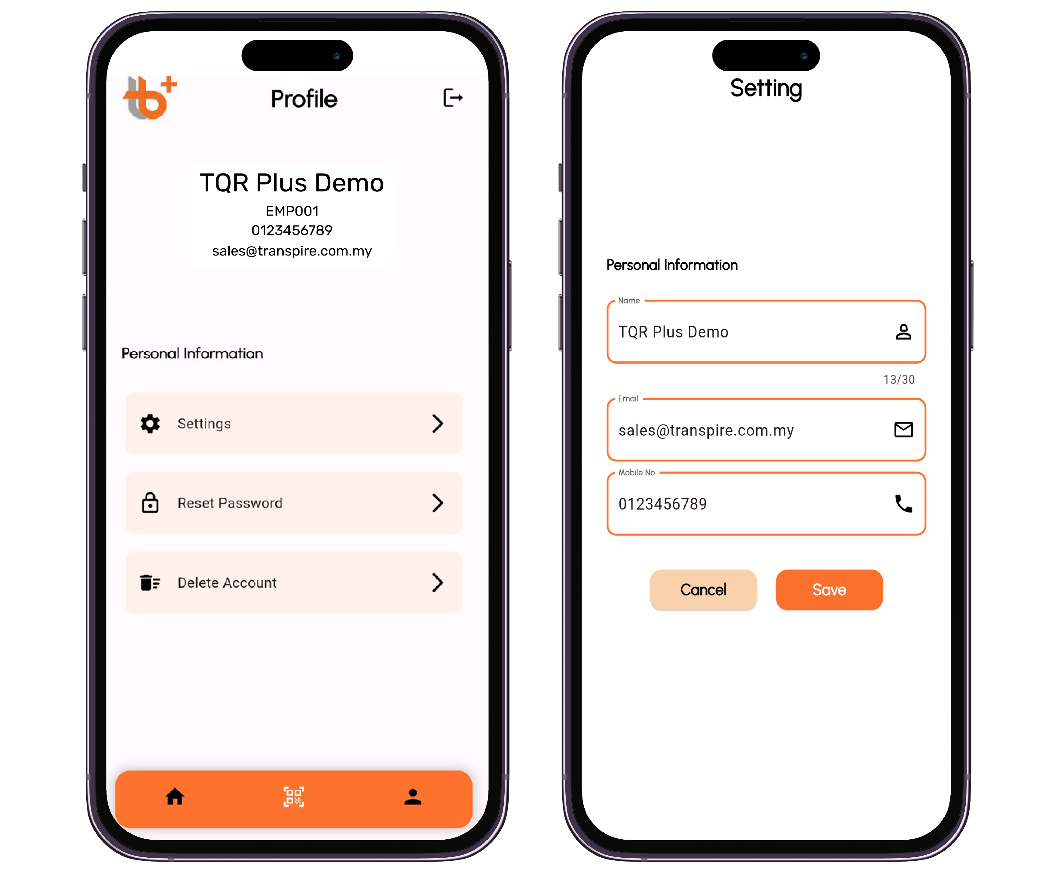 TQR Plus Apps - Subsidised Vending Services Profile Settings