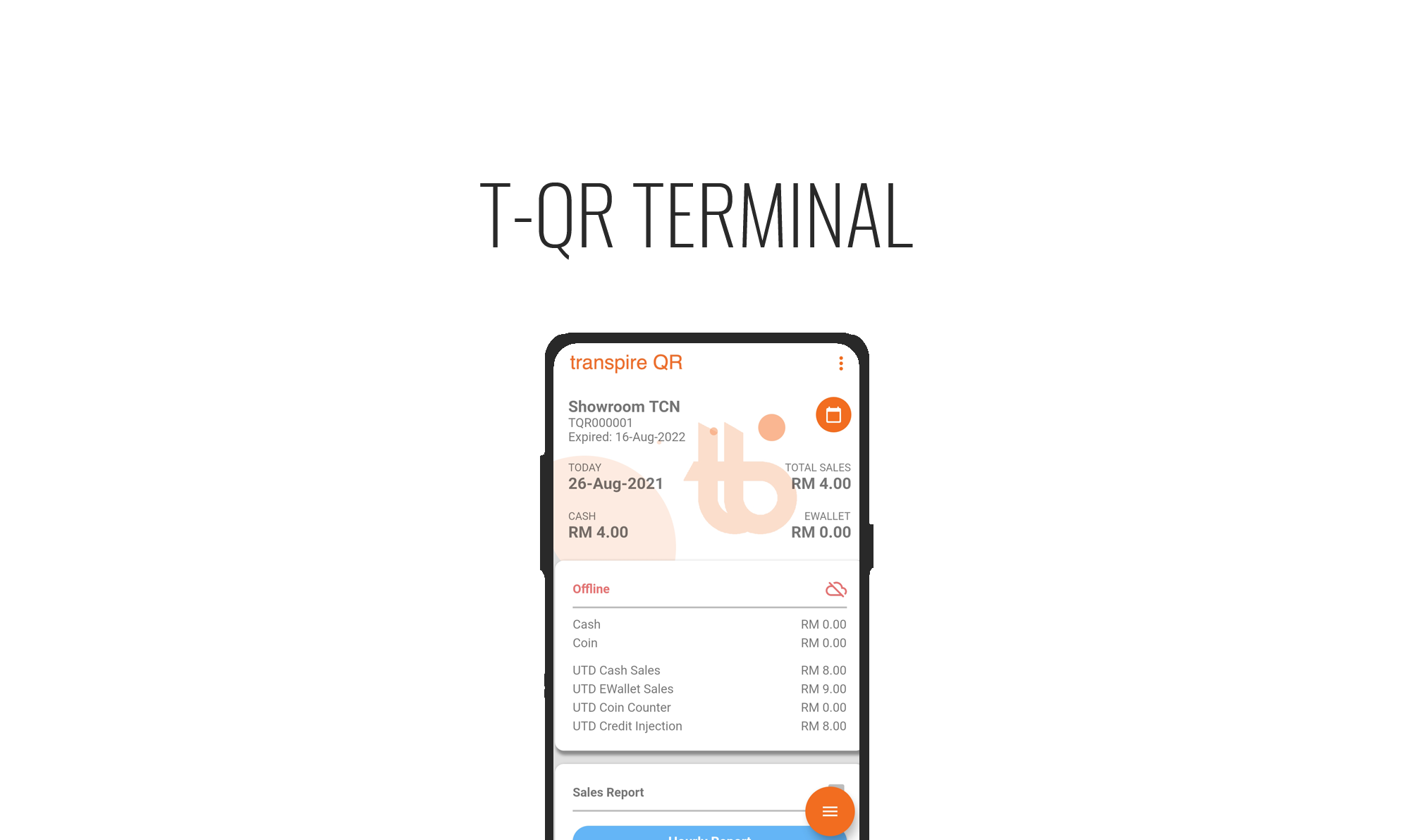 transpire QR App - Sales and Operation Console